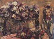 Lovis Corinth Wilhelmine with Flowers (nn02) Sweden oil painting reproduction